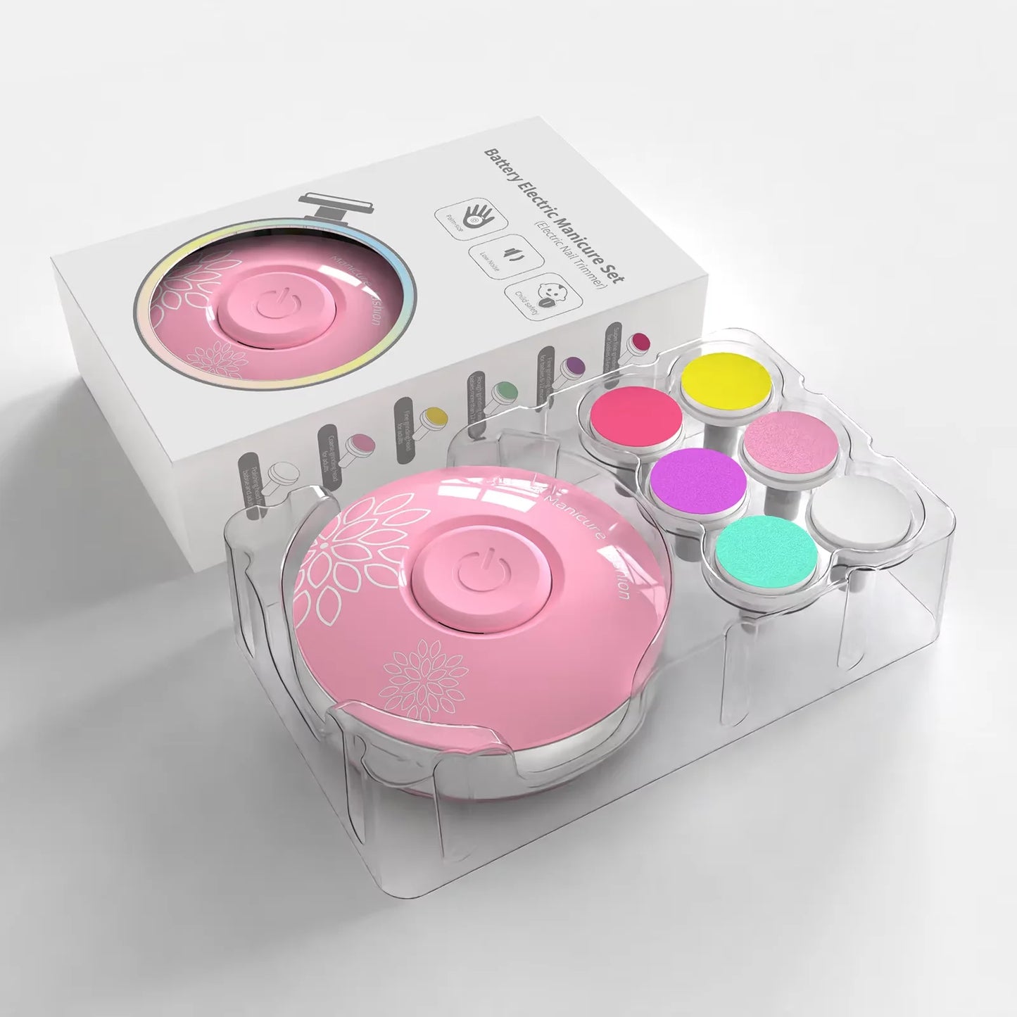 Conjunto de manicure elétrico para bebés