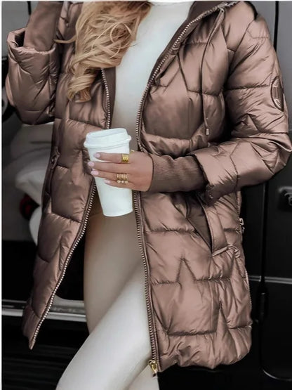 SOFIA™ | CASACO ACOLCHOADO COM CAPUZ