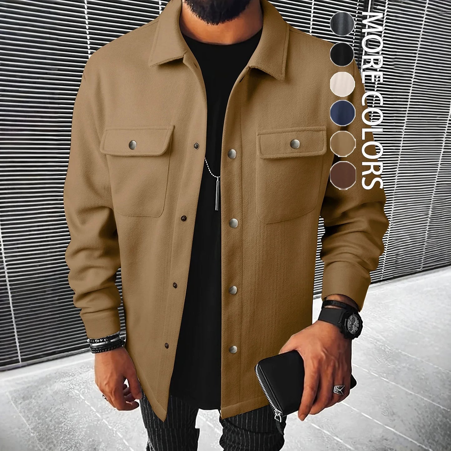 MARCO™ | CASACO CASUAL COM BOLSOS