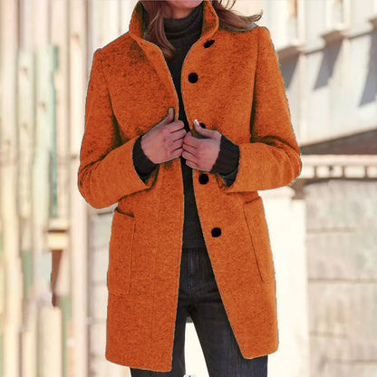 VICTORIA™ | ABRIGO CÓMODO DE MUJER CON CUELLO ALTO
