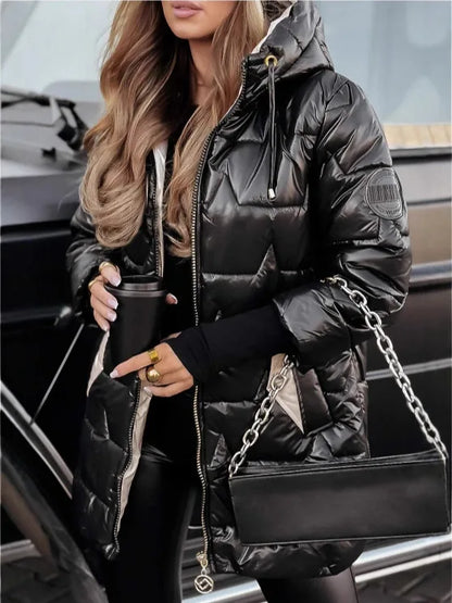 SOFIA™ | CASACO ACOLCHOADO COM CAPUZ