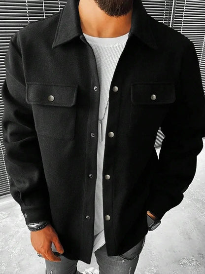 MARCO™ | CASACO CASUAL COM BOLSOS