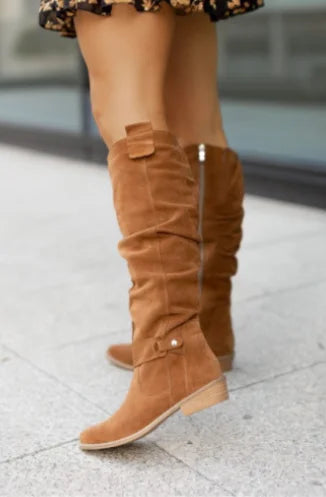 MATILDE ™ | BOTA DE JOELHO DE CAMURÇA