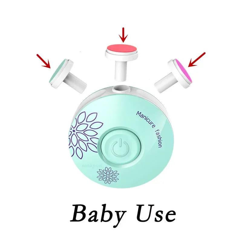 Conjunto de manicure elétrico para bebés