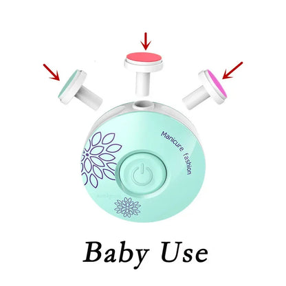 Conjunto de manicure elétrico para bebés