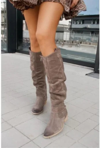 MATILDE ™ | BOTA DE JOELHO DE CAMURÇA