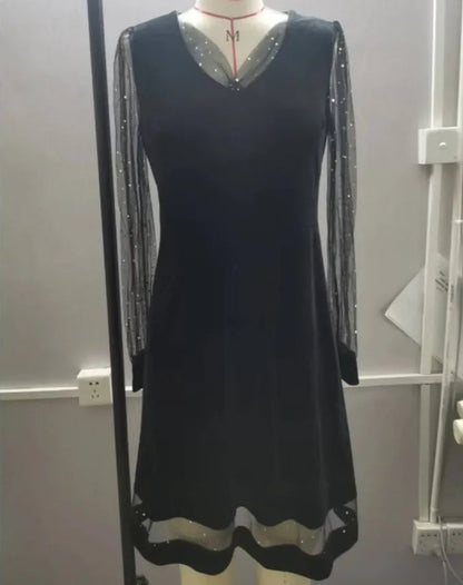 ISABEL™ | VESTIDO DE MALHA COM BRILHO