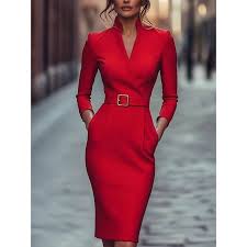 TERESA™ | VESTIDO REFINADO CON CINTURÓN Y CUELLO