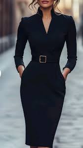 TERESA™ | VESTIDO REFINADO CON CINTURÓN Y CUELLO